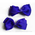 New designs boutique kids hair ribbon bows set of 2pcs (any colors available )